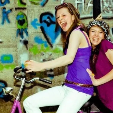 kompisar pa cykel mini